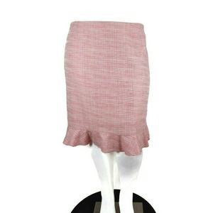APOSTROPHE PINK TWEED TRUMPET SKIRT PLUS SIZE 24W